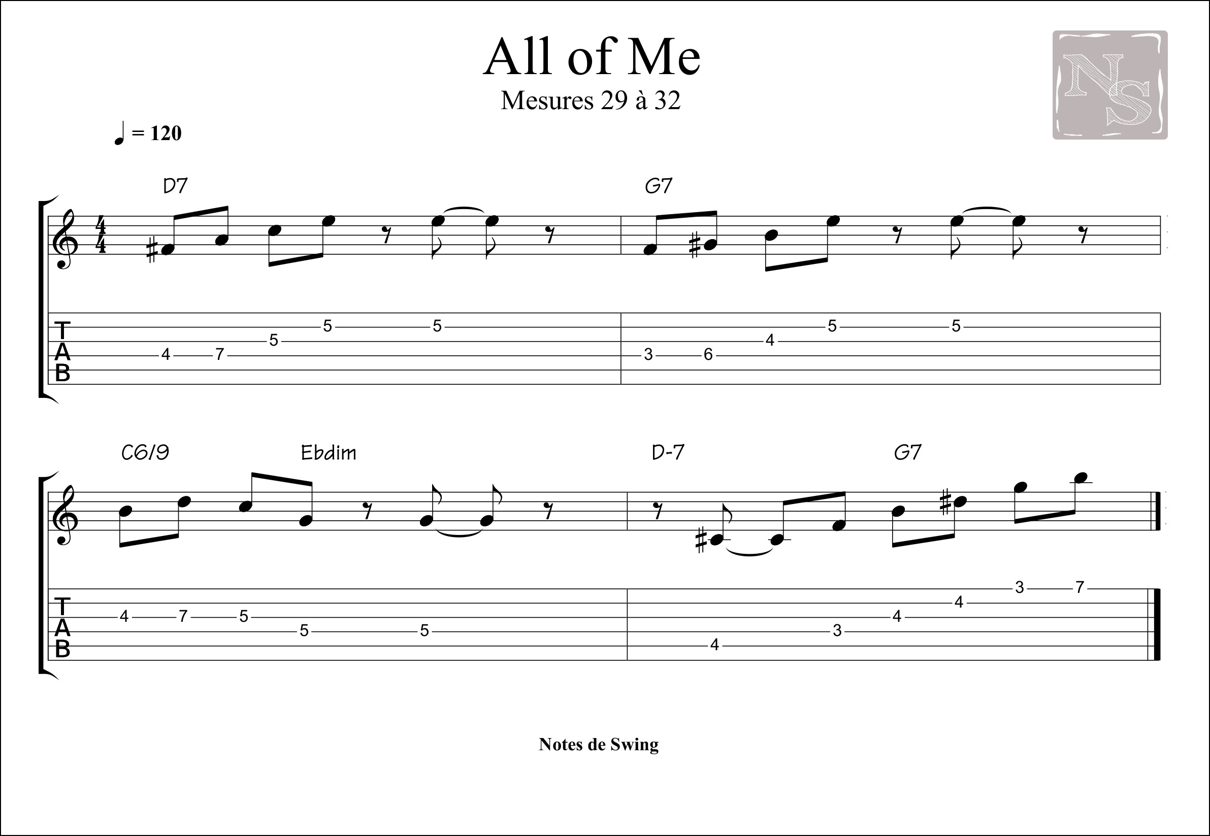 ALL OF ME MESURE 29 a 32