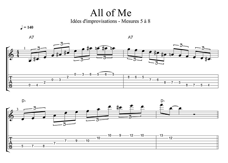 ALL OF ME MESURE 5 à 8